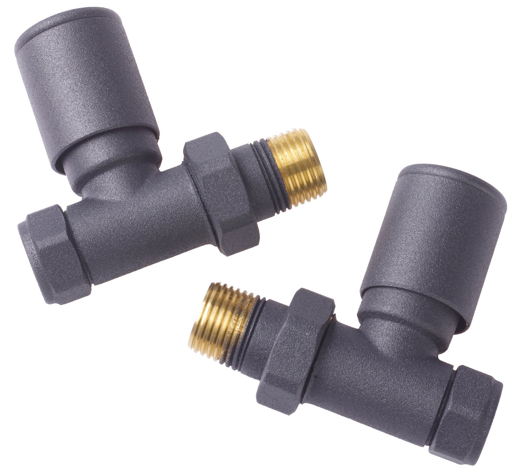 Modern Anthracite Angled Valves