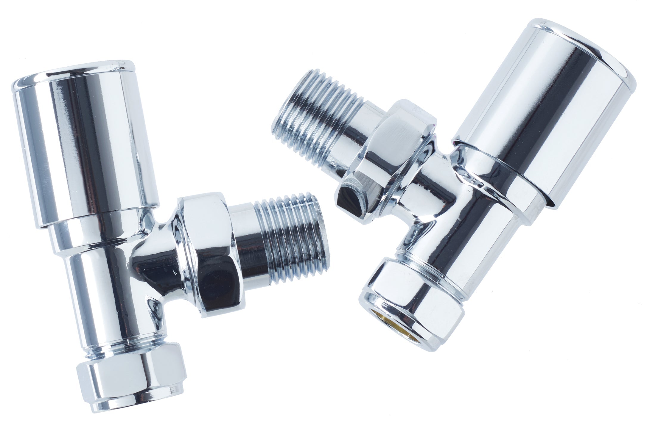 Modern Chrome Angled Valves