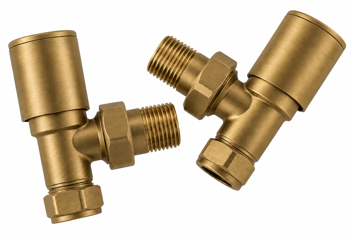 Modern Anthracite Angled Valves