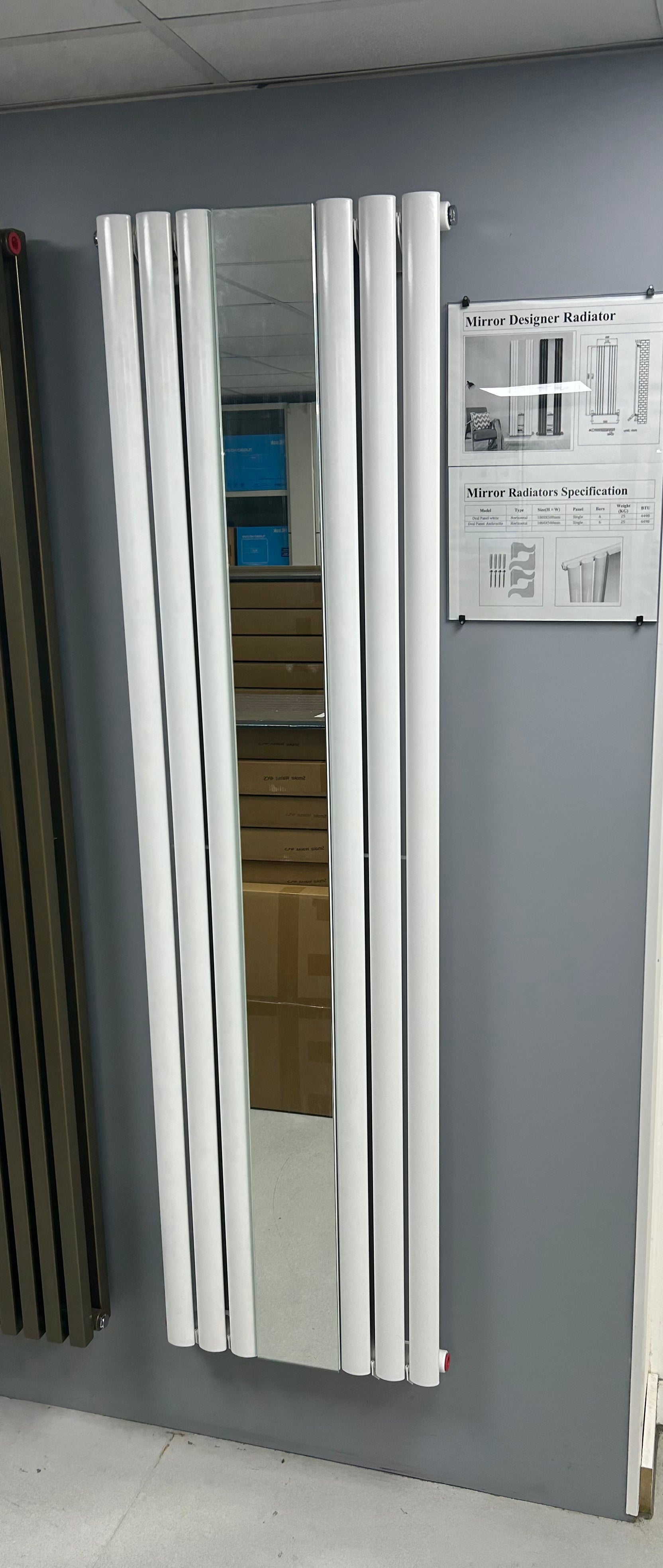 Flatco DA Mirror Radiator 1800x381 BTU 4317