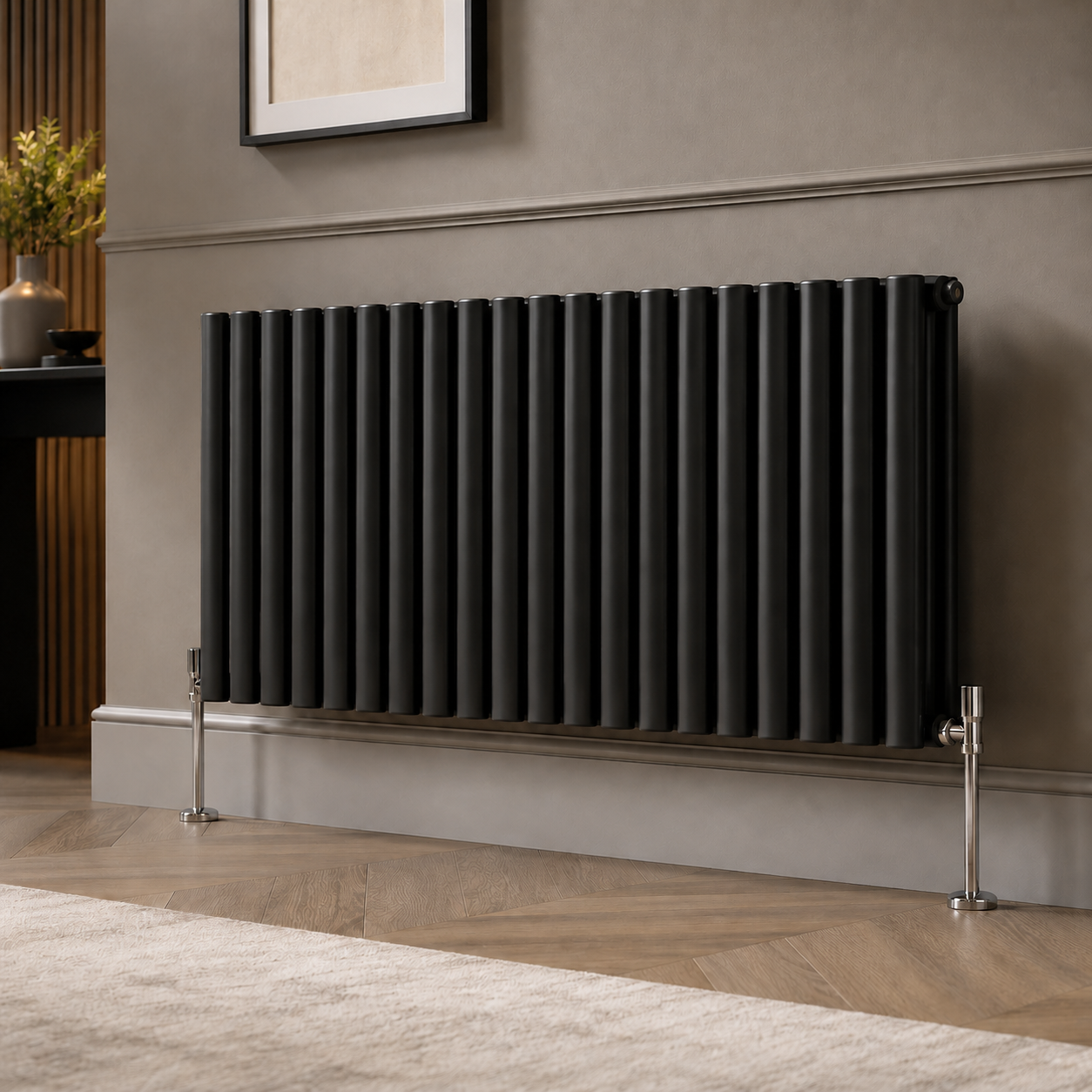 Ovalco Double Horizontal 600x1020 in Black finish
