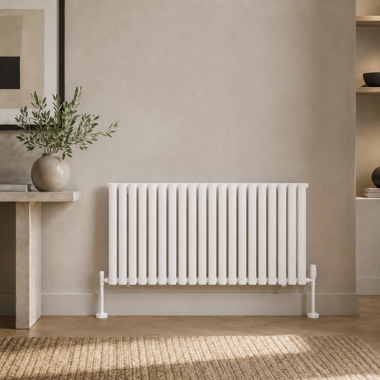 Ovalco Single Horizontal 600x1200 in White finish