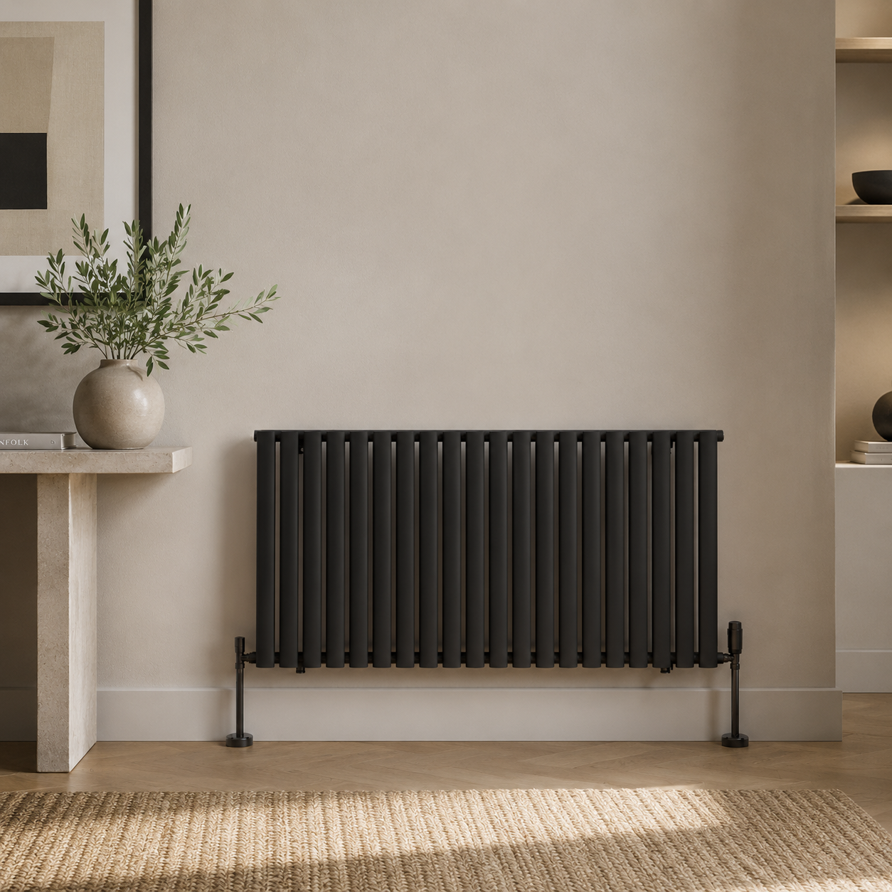 Ovalco Single Horizontal 600x1200 in Black finish