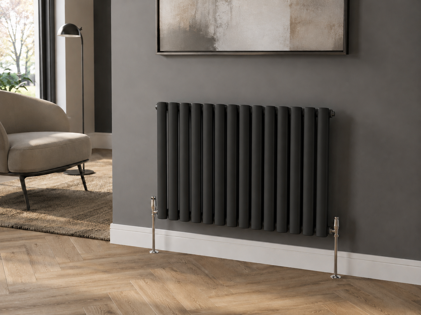 Ovalco Single Horizontal 600x780 in Black finish