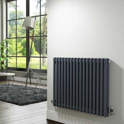 3 Column Horizontal Anthracite Radiator 600x585 BTU 3371