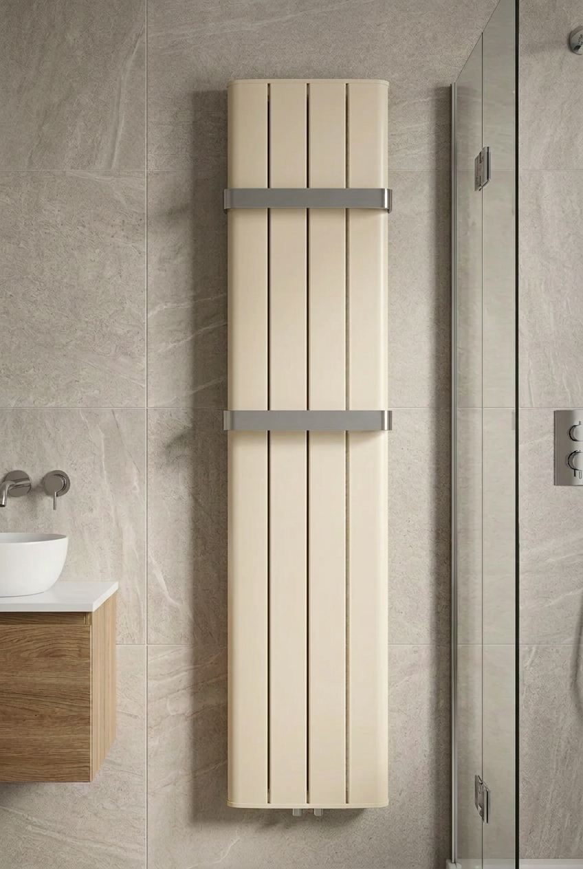 Finesse radiator in latte cream