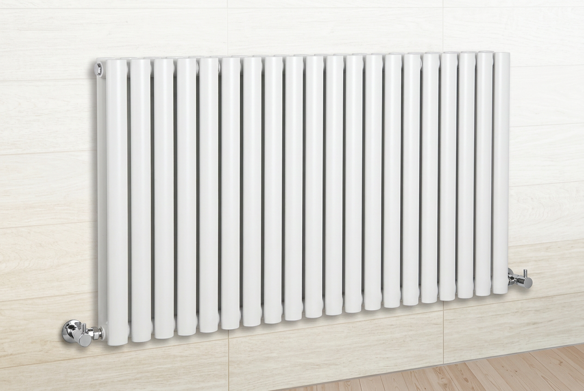 White Ovalco horizontal radiator